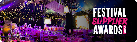 Festival supplier award banner